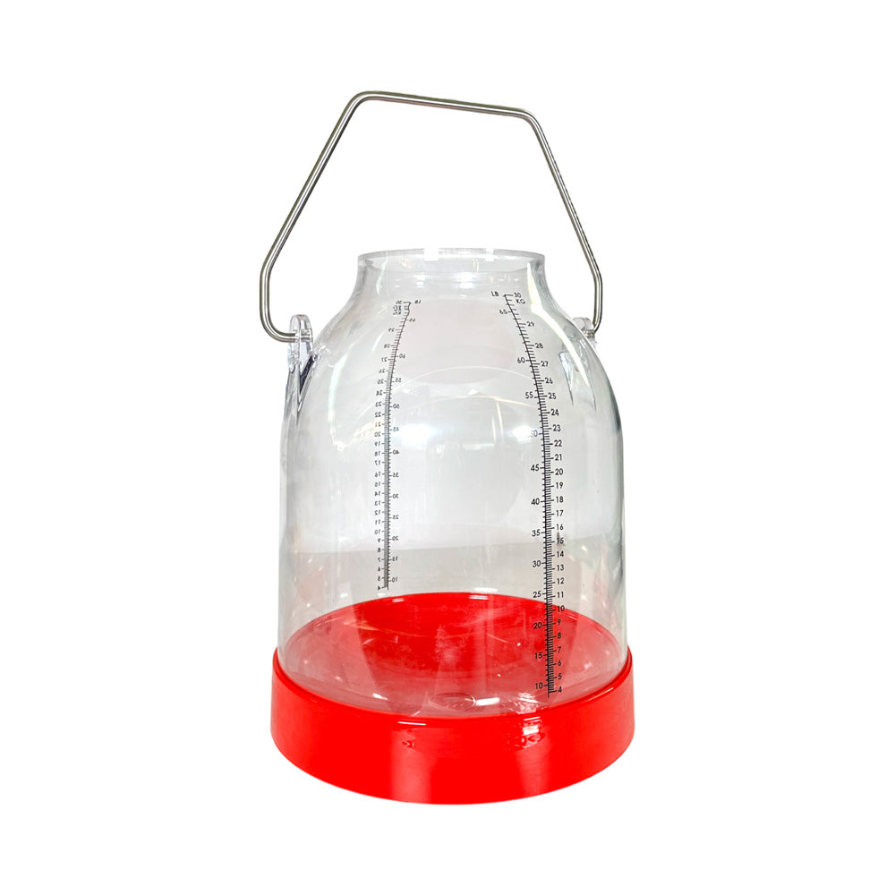 Kunststoff- Melkeimer rot, 30l , 117mm Bügelhöhe