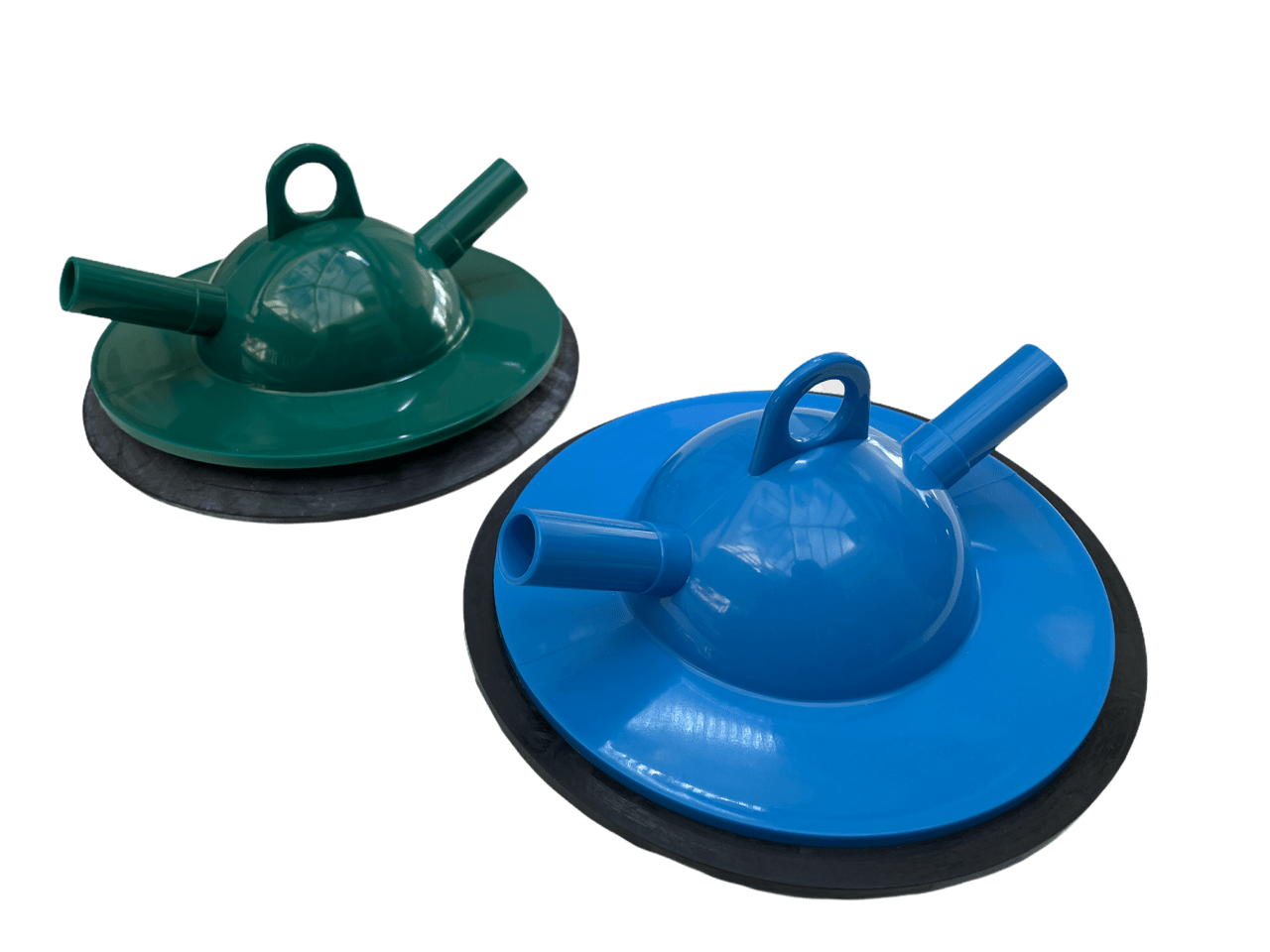 Kontrollmelkdeckel blau, mit Ausgang Ø 20 mm, für 16 mm Schläuche