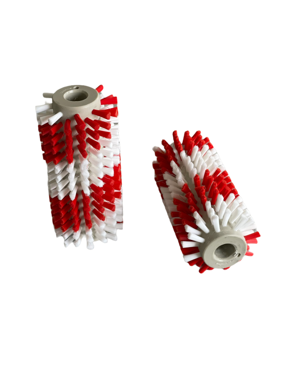 Reinigungsbürste PE, Rot/weiß passend für Lely A2 (Set á 2 Stk.), 9.1185.0202.3