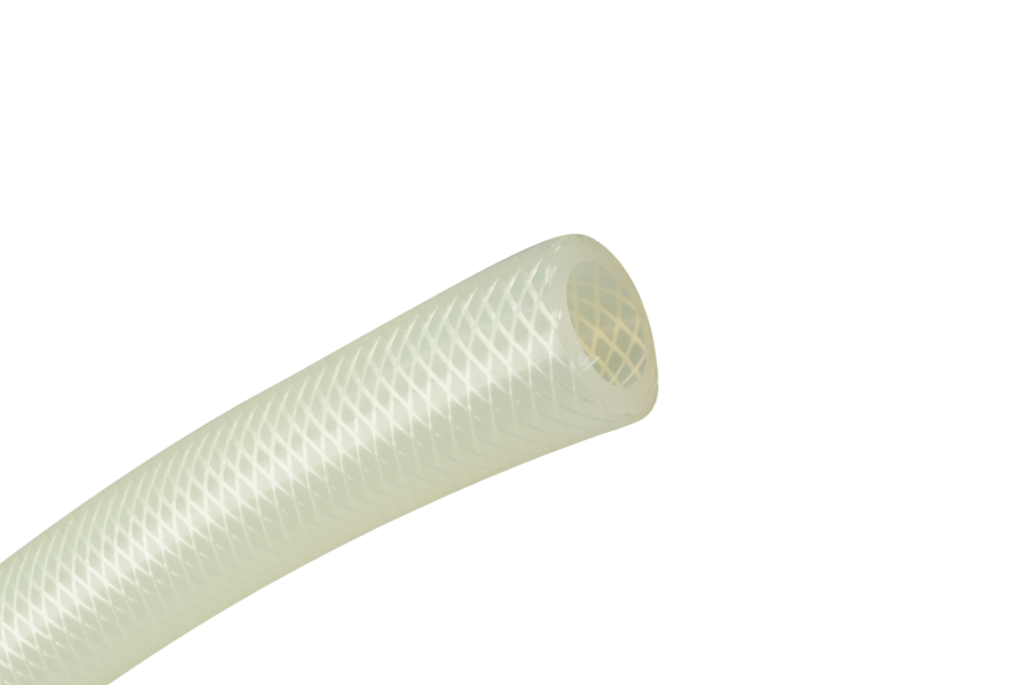 Silikon Milchtransportschlauch ø 27 mm, transparent, mit starkem Gewebe
