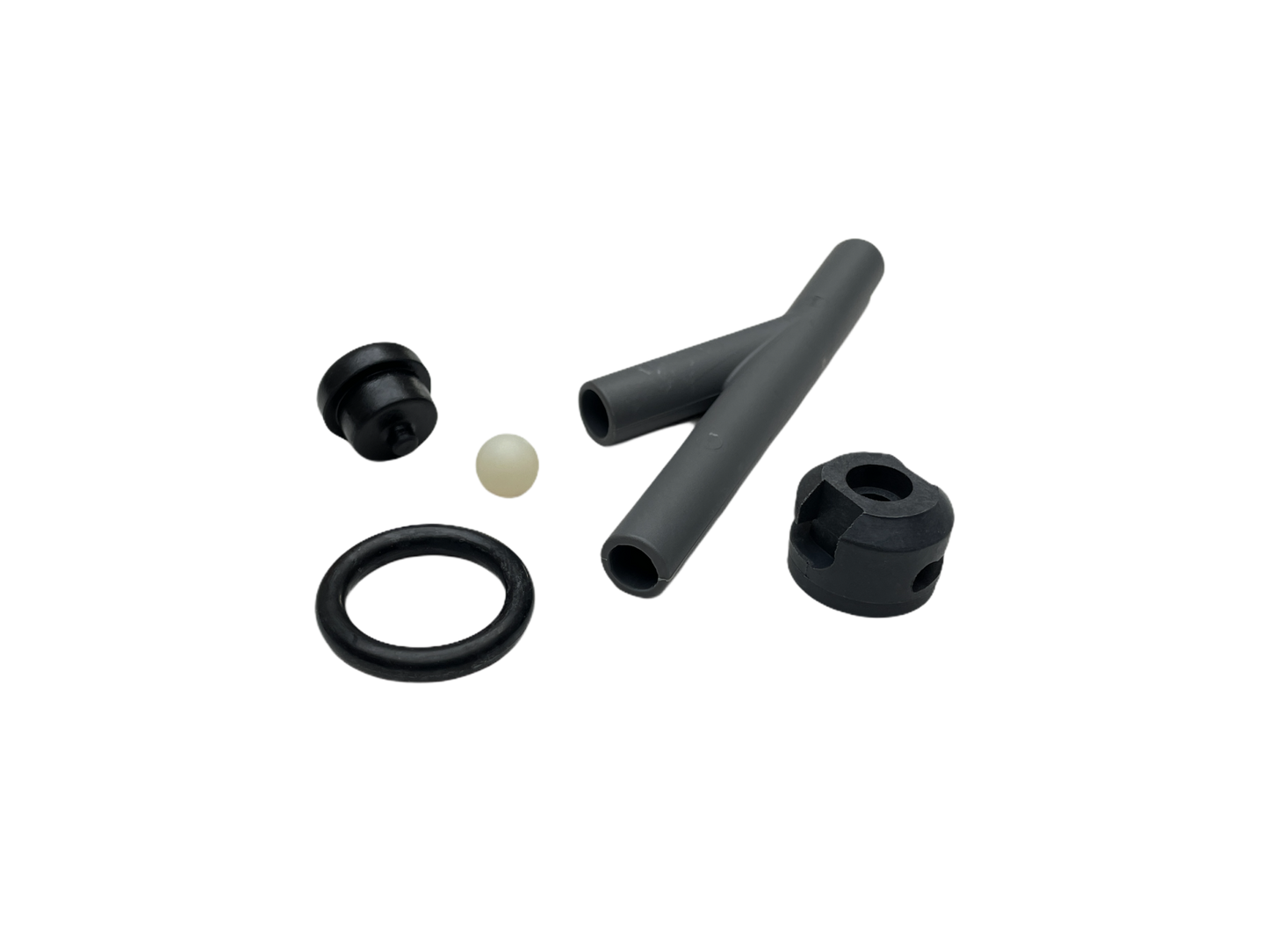 Kunststoff Y-Stück mit Rückschlagkugel u. Gummi, Dichtung für Westfalia Deckel