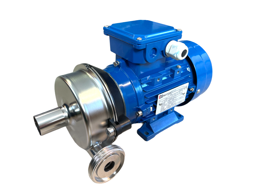 Milchpumpe Typ FMP 55 links, 0,55 kW, 380 V, Stutzen 32 mm, Gewinde 2"