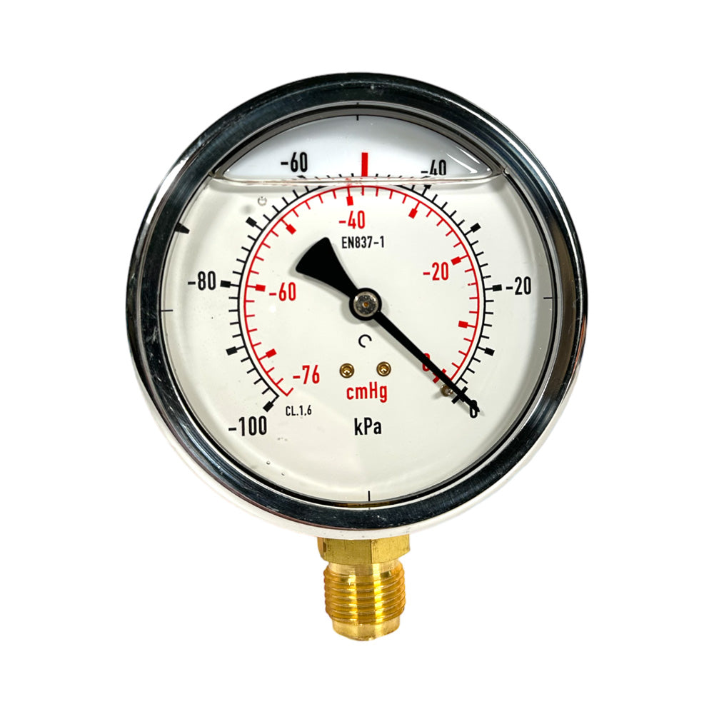 Glycerin Vakuumuhr 1/2“ Anschluss, ø 100 mm