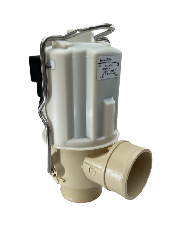 Ablassventil stormlos geschlossen 2 x Stutzen ø 40 mm, 230 V