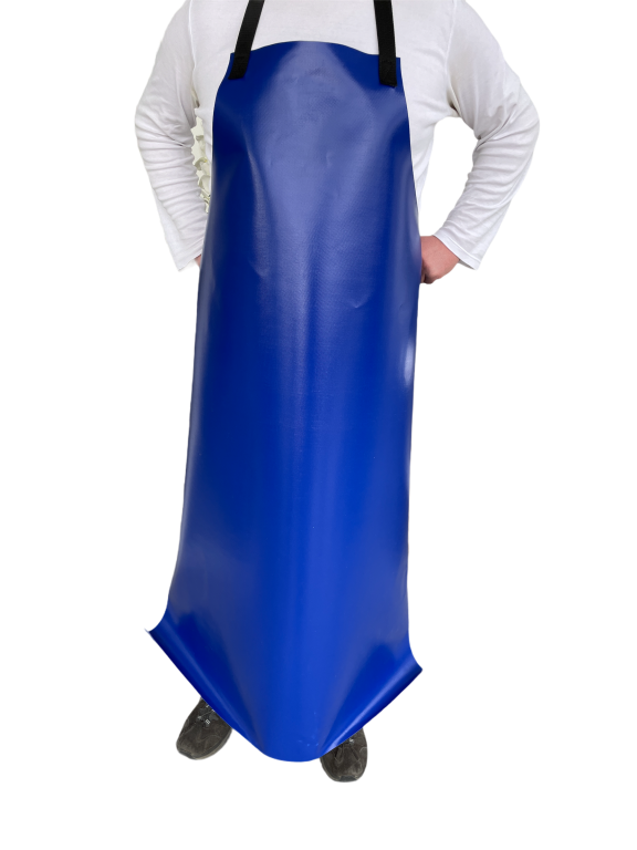 Melkerschürze PVC blau, 125 x 100 cm