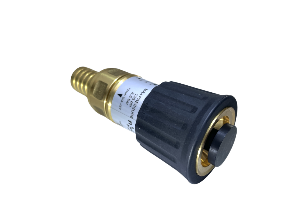 Reinigungsdüse ,,Power-Spray" 25 mm - 1“, Messing/Gummi