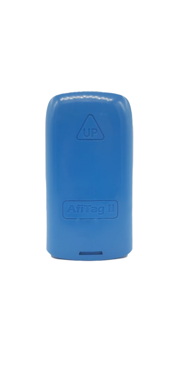 Original Afikim Transponder Afi-Tag II mit Kunststoff Fesselband, orange
