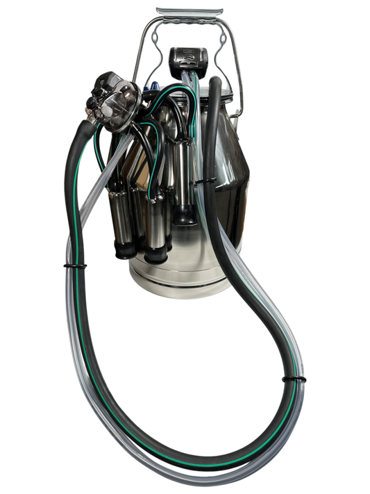 Eimermelkanlage GEA komplett, mit 30 Liter Edelstahl Melkeimer