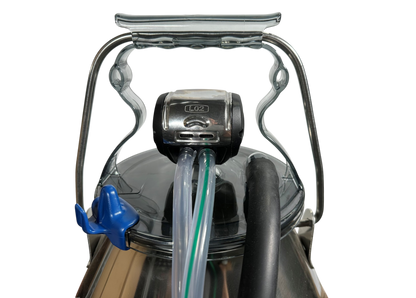 Eimermelkanlage GEA komplett, mit 30 Liter Edelstahl Melkeimer