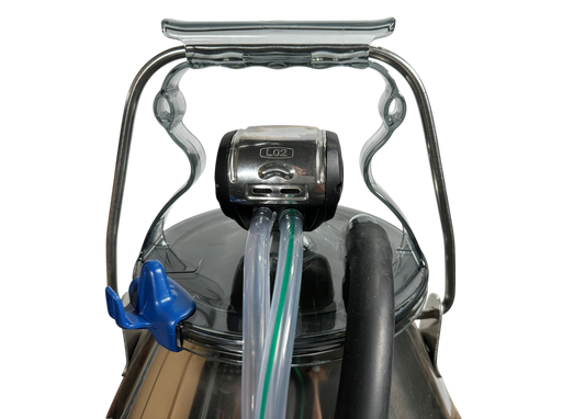 Eimermelkanlage GEA komplett, mit 30 Liter Edelstahl Melkeimer