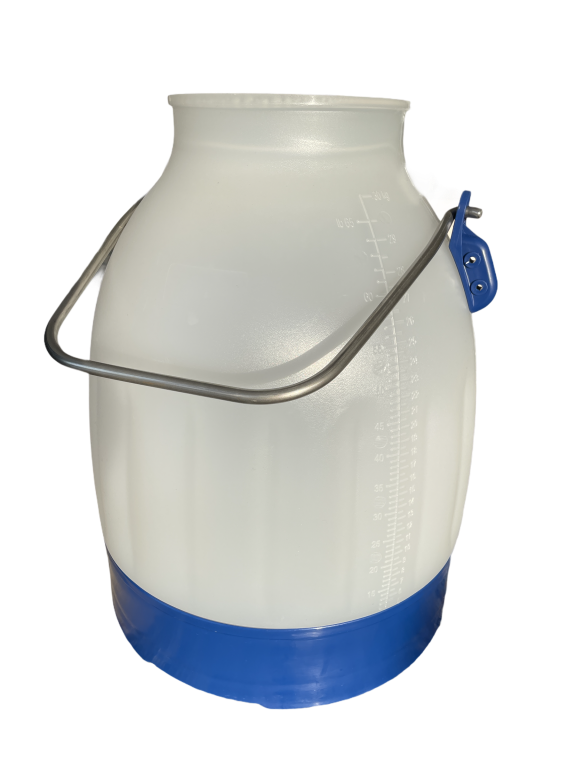 Melkeimer ECO, Kunststoff, 23 Liter, Bügelhöhe 143 mm Standard , blau