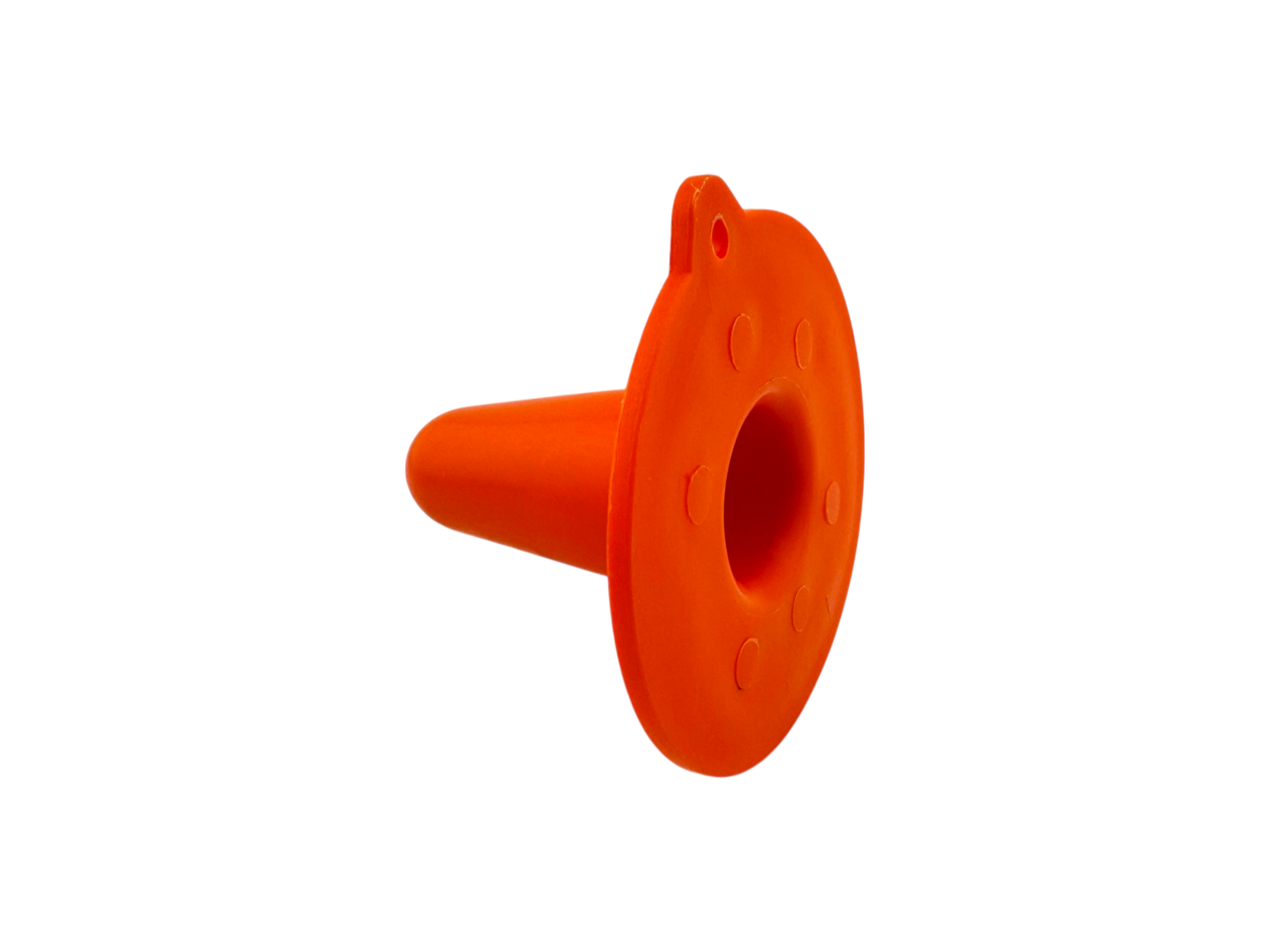 Zitzengummistopfen groß, mit großer Auflagescheibe, ø 28 mm ISO orange,
