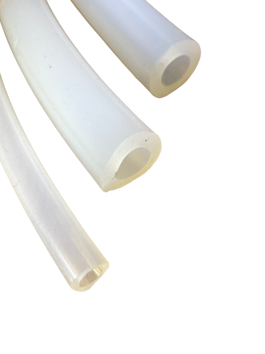 Silikon Luftschlauch/Milchschlauch ø 10 x 16 mm, transparent