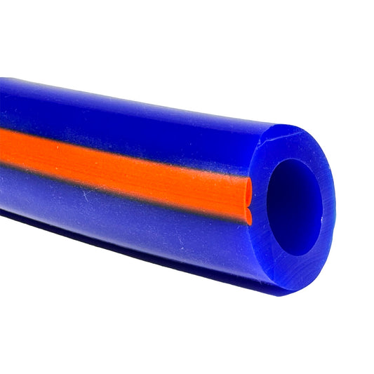 Silikon Milchpumpenschlauch für DeLaval 91724981, ø 22 x 36 mm, blau mit orangenem Streifen