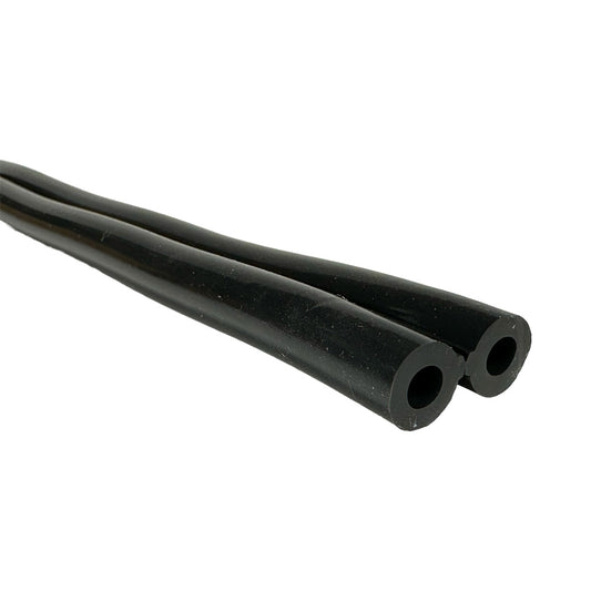 Silikon Doppelpulsschlauch, 2 x ø 7 x 14 mm, schwarz