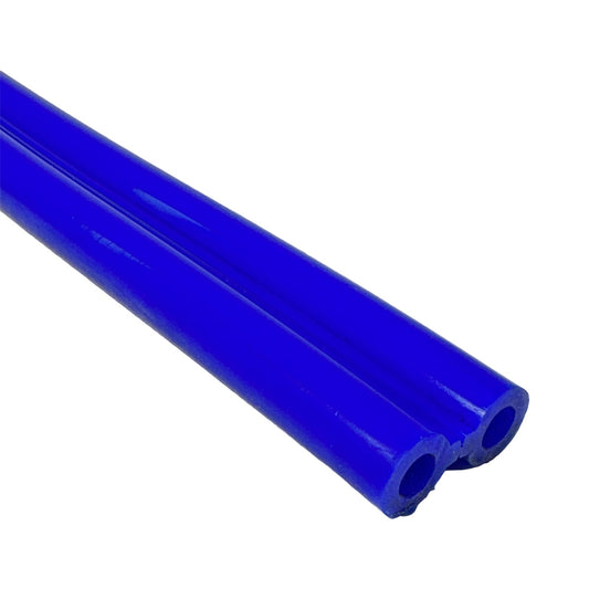 Silikon Doppelpulsschlauch 2 x ø 7 x 14 mm,blau