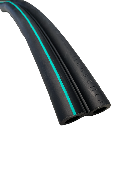 Doppel Milchschlauch für GEA/Westfalia 2 x ø 12 x 22 mm „Biomilker“, grün