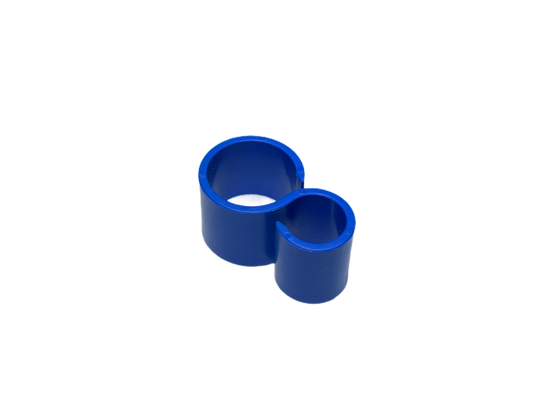 Schlauchhalter blau, für ø 14 mm Schläuche und Doppel-Pulsschlauch