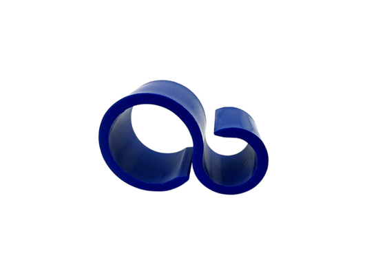 Schlauchhalter blau, für ø 14 mm Schläuche und Einfach-Pulsschlauch