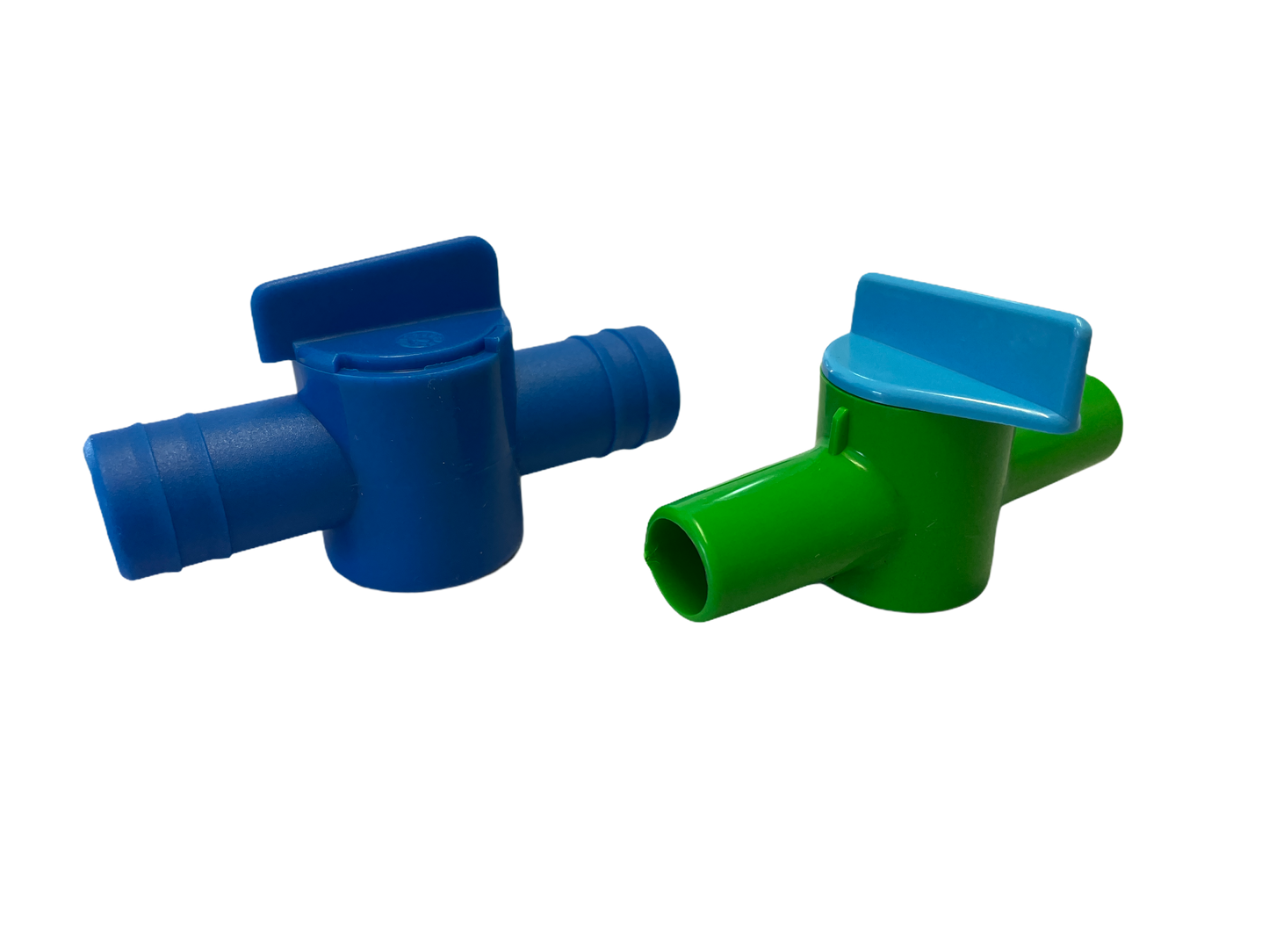 2-Wege-Hahn ø 16 x 19 mm, blau