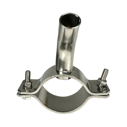 Edelstahl Milchanschluss, Anschluss Ø 17-19 mm ,Leitung 50-52 mm, 45° parallel, Modell DL passend für 98884681