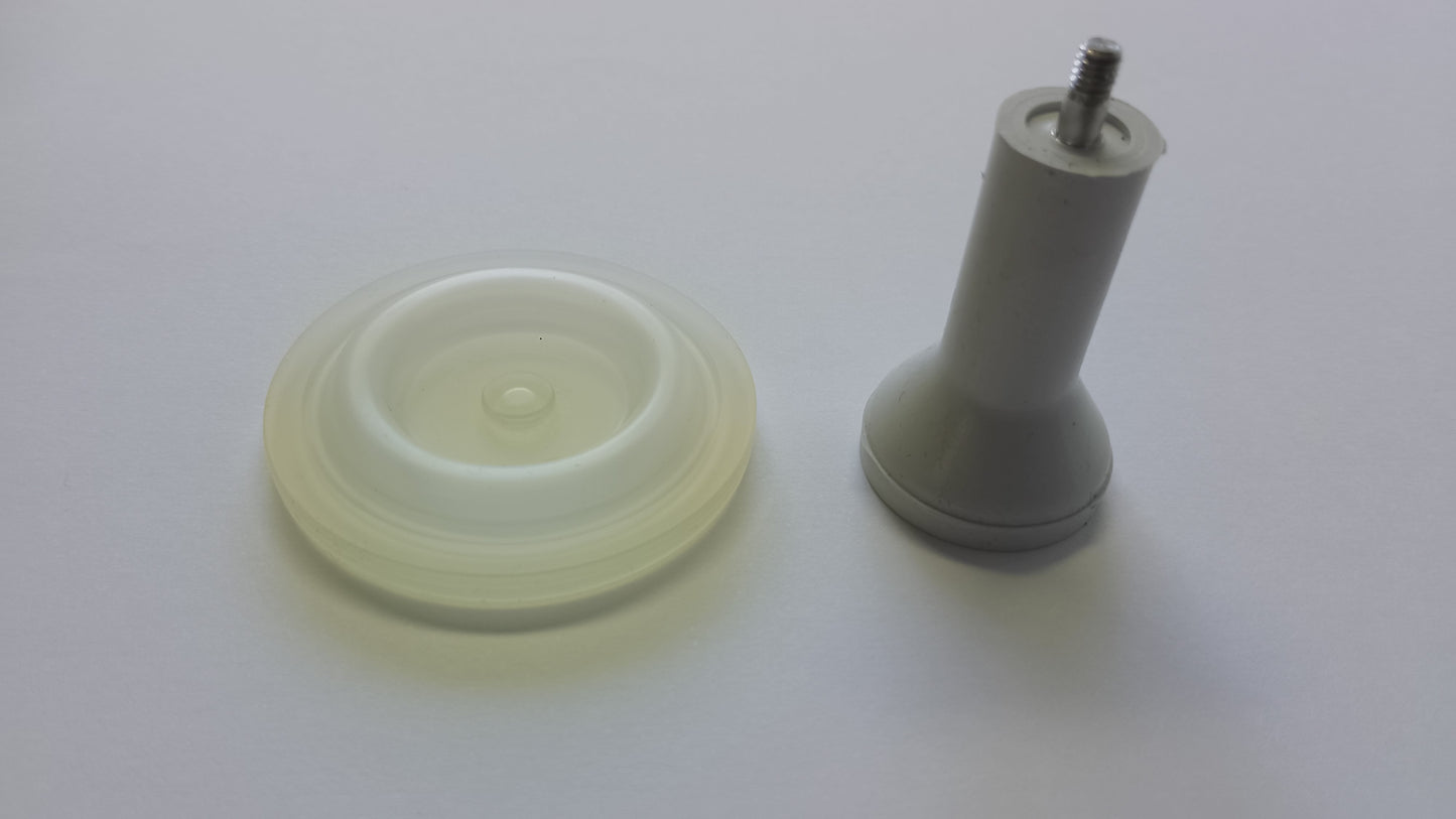 Visoflow Set bestehend aus Ventilkörper und Silikon Membrane, passend für 7053-1731-030, 7161-1702-050