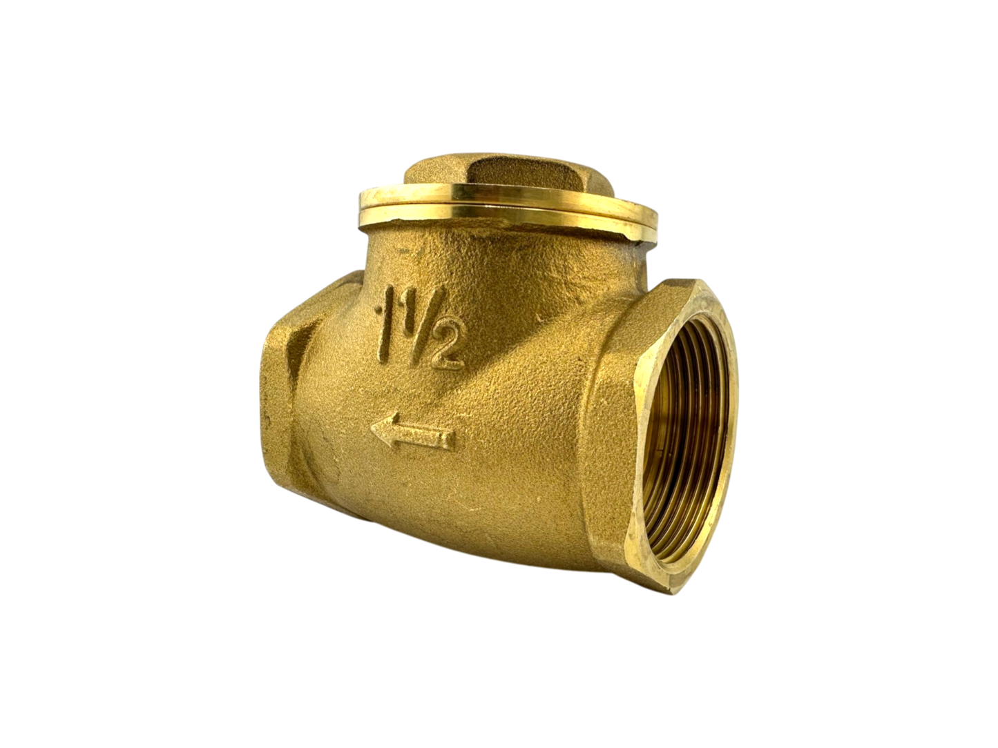 Messing Rückschlagklappe 1 1/2" für Vakuumleitung