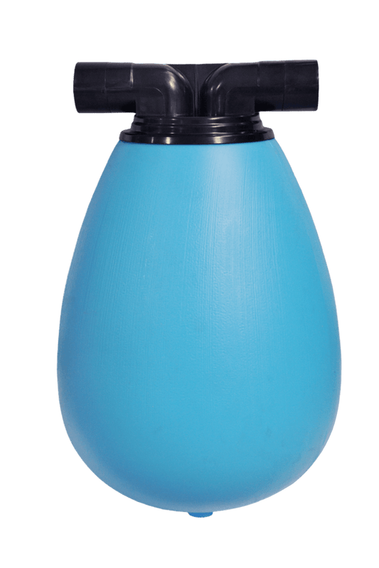 Kunststoff Vakuumtank, 33 Liter, 2 x 63 mm Anschluss, winklig