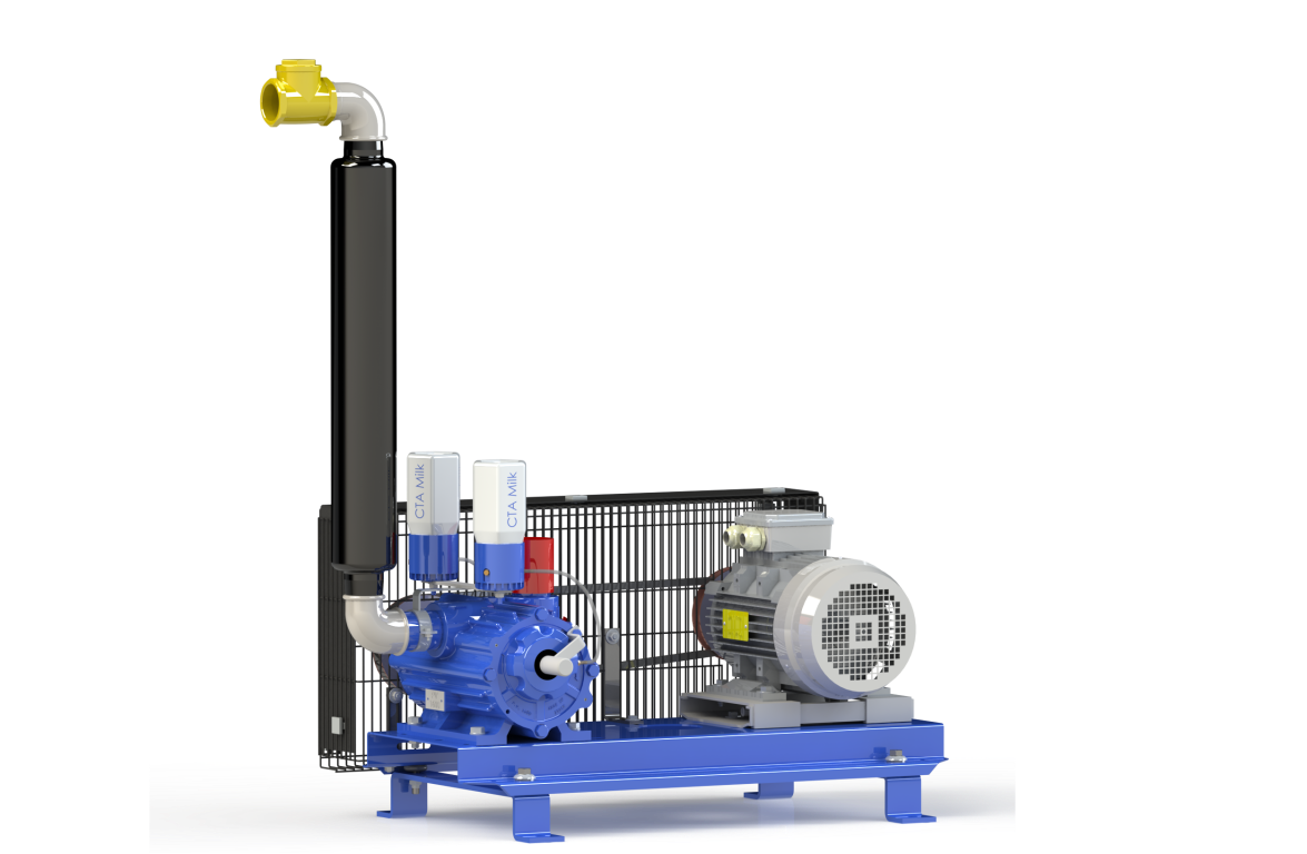 Vakuumpumpe GPV 1600 auf Konsole 3 KW komplett