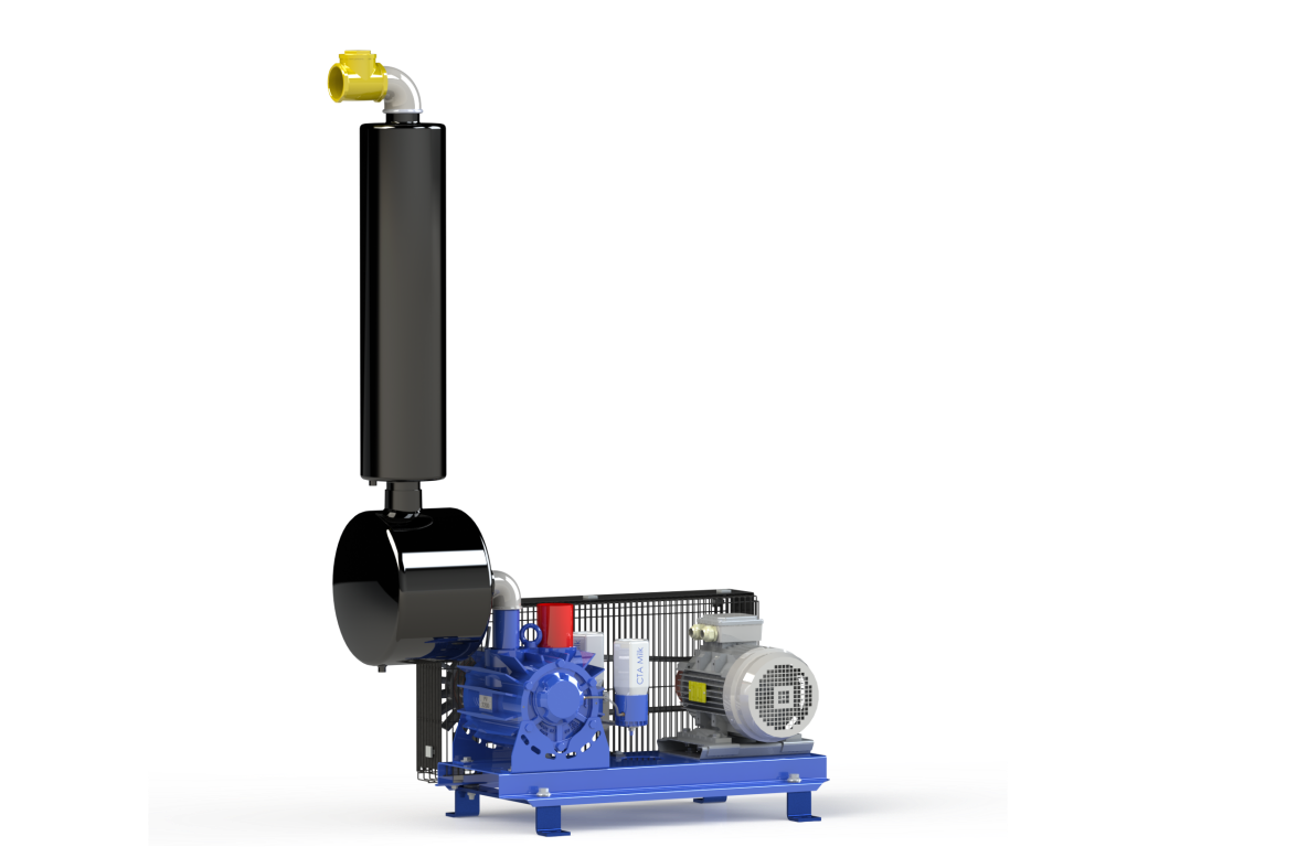 Vakuumpumpe GPV 2200 auf Konsole komplett, 2300 Liter/min, 5,5 KW