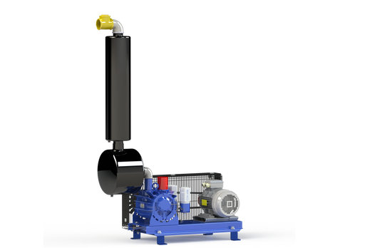 Vakuumpumpe GPV 2200 auf Konsole komplett, 2300 Liter/min, 5,5 KW