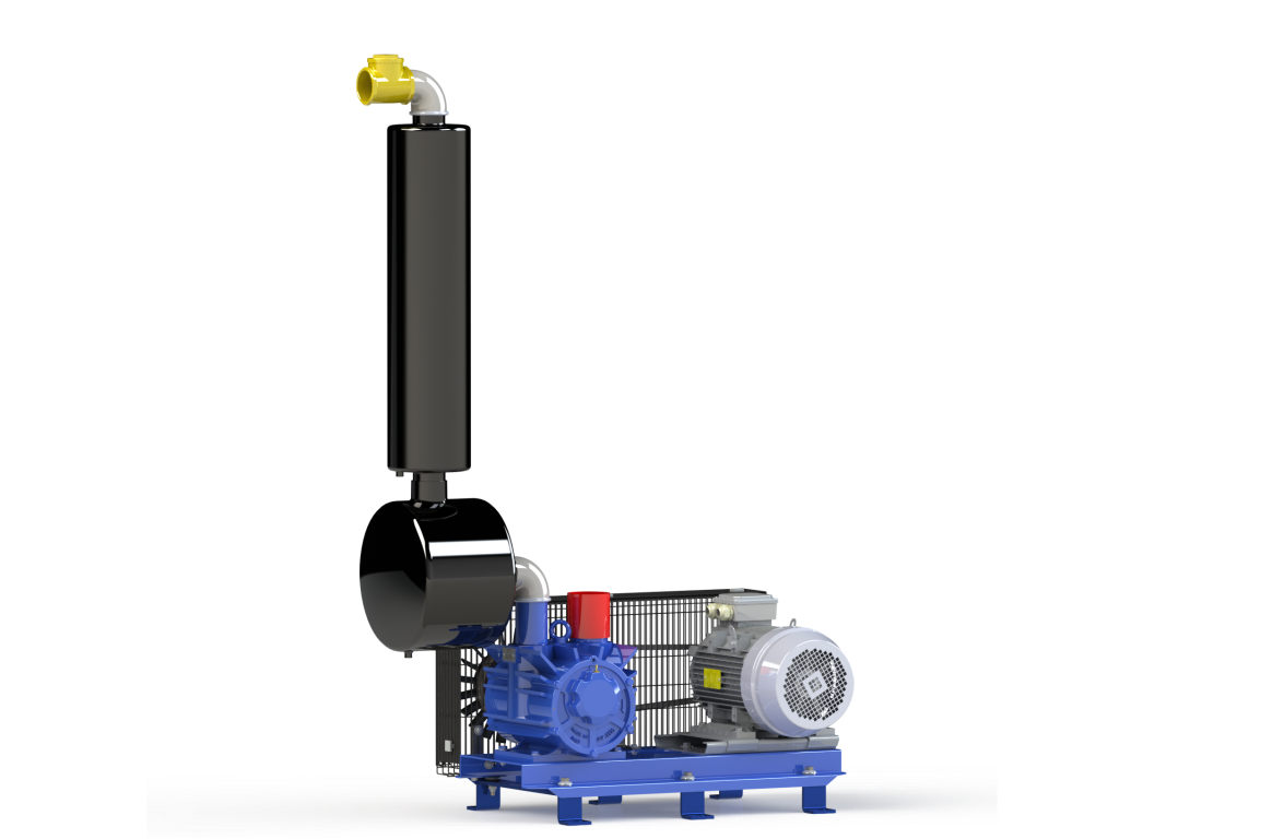 Vakuumpumpe GPV 3300 auf Konsole komplett, 3300 l/Min., 7,5 KW