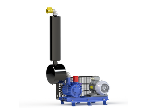 Vakuumpumpe GPV 3300 auf Konsole komplett, 3300 l/Min., 7,5 KW