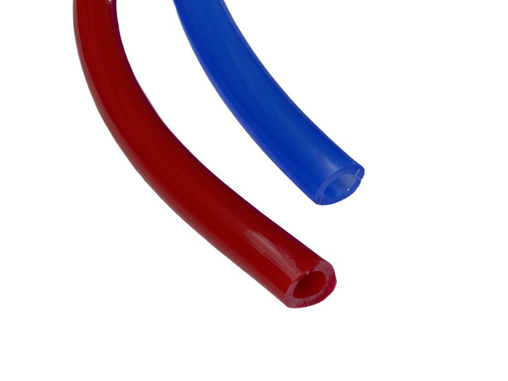 Reinigungsmittelschlauchset rot + blau, 2 x 2 m