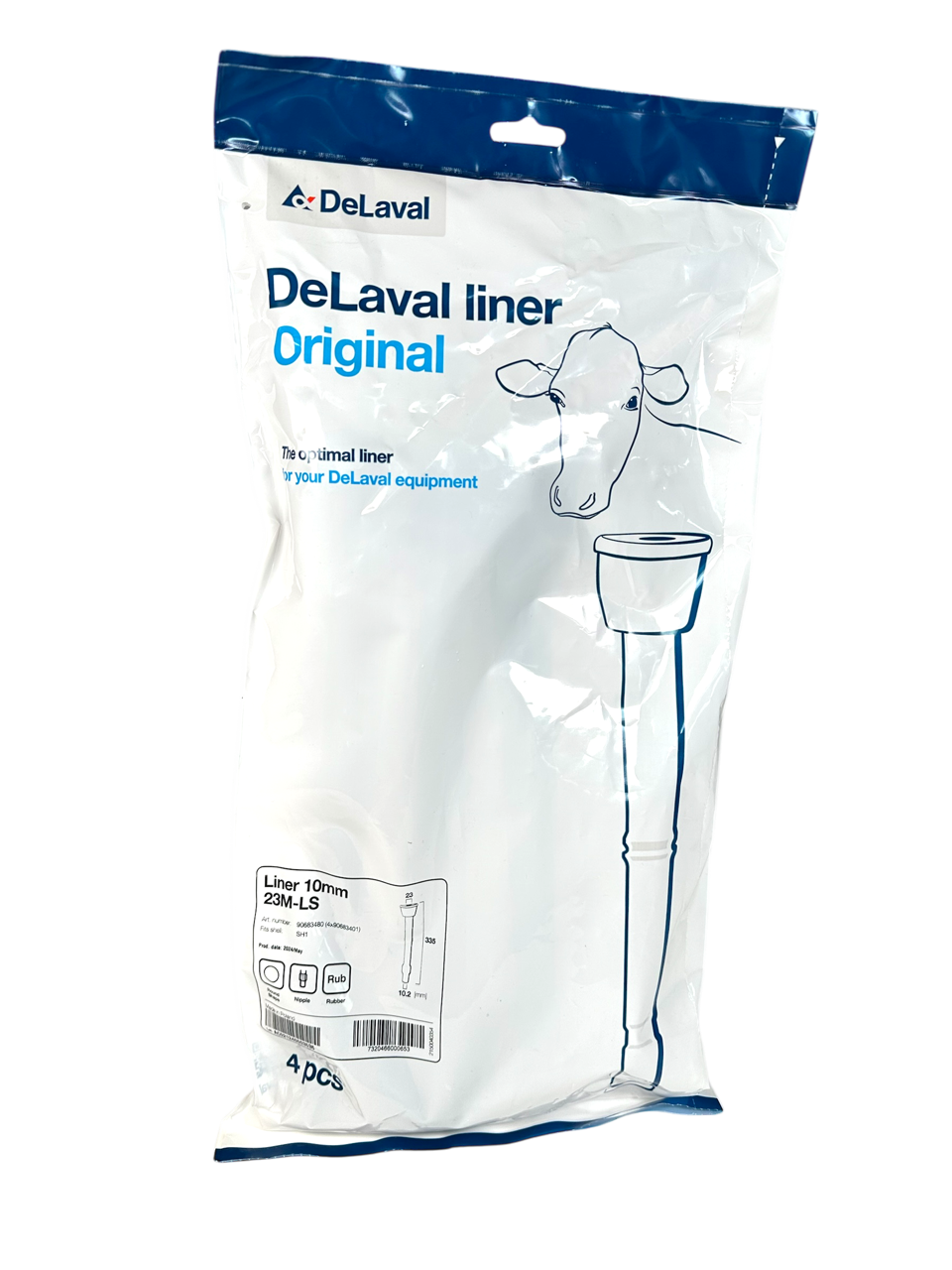 Original DeLaval Zitzengummi MC3 23 mm M-LS 90683480 (4x90683401)