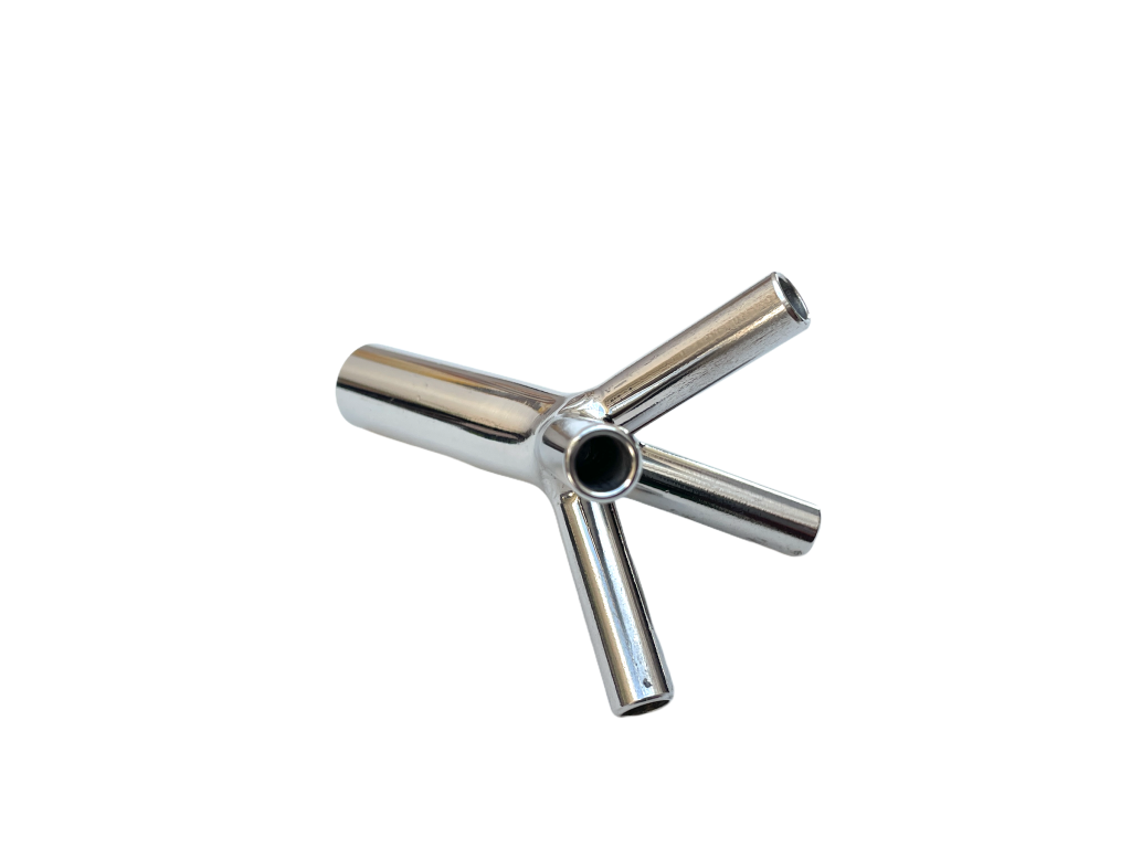 Edelstahl Verteilerstück ø 16 mm Anschluss, ø 9,8 mm Stutzen
