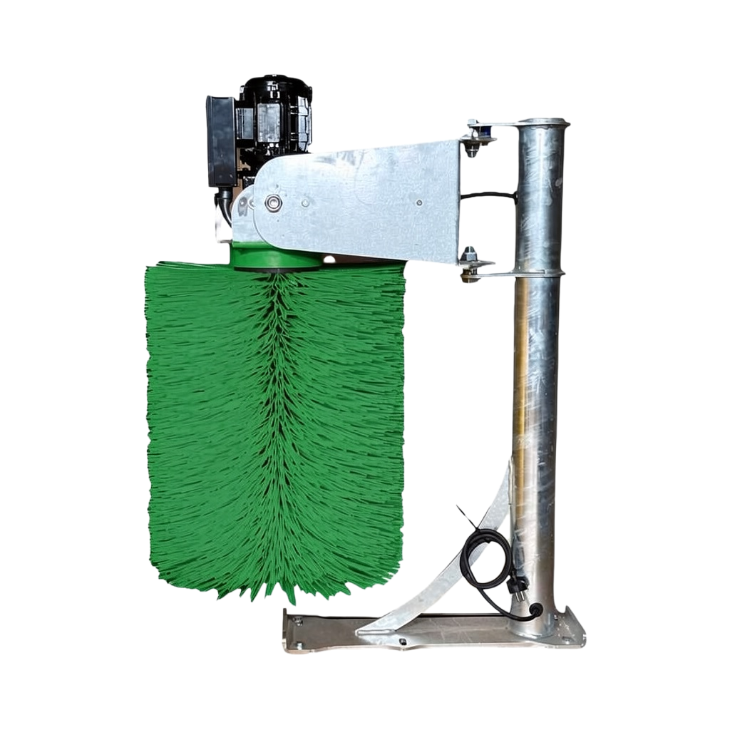 Pendelbürste, 230 V, feuerverzinkt, Modell DeLaval mit grüner Bürste