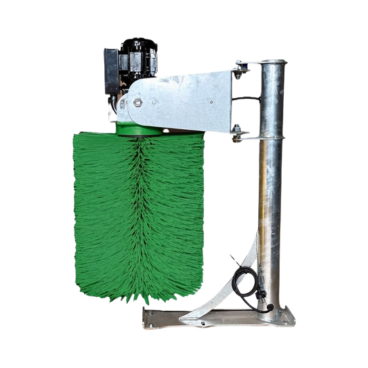 Pendelbürste, 230 V, feuerverzinkt, Modell DeLaval mit grüner Bürste