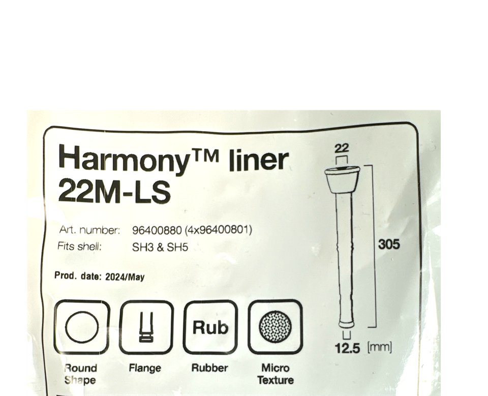 Original DeLaval Zitzengummi 22M, Zitzengummi LS, 96400880 (4x 96400801)