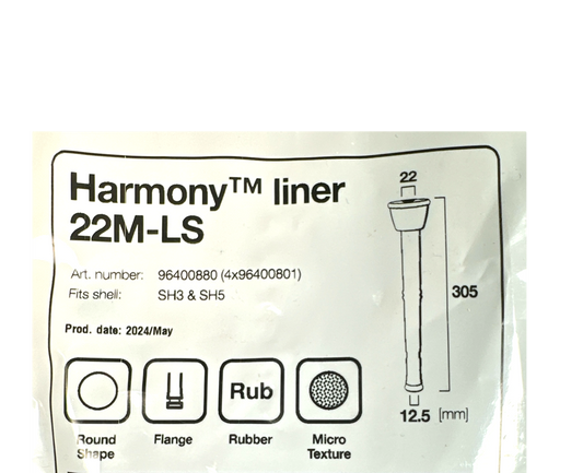 Original DeLaval Zitzengummi 22M, Zitzengummi LS, 96400880 (4x 96400801)