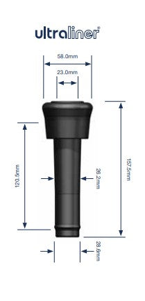 Zitzengummi Milkrite WS3-100U passend GEA/Westfalia 7023-2725-100